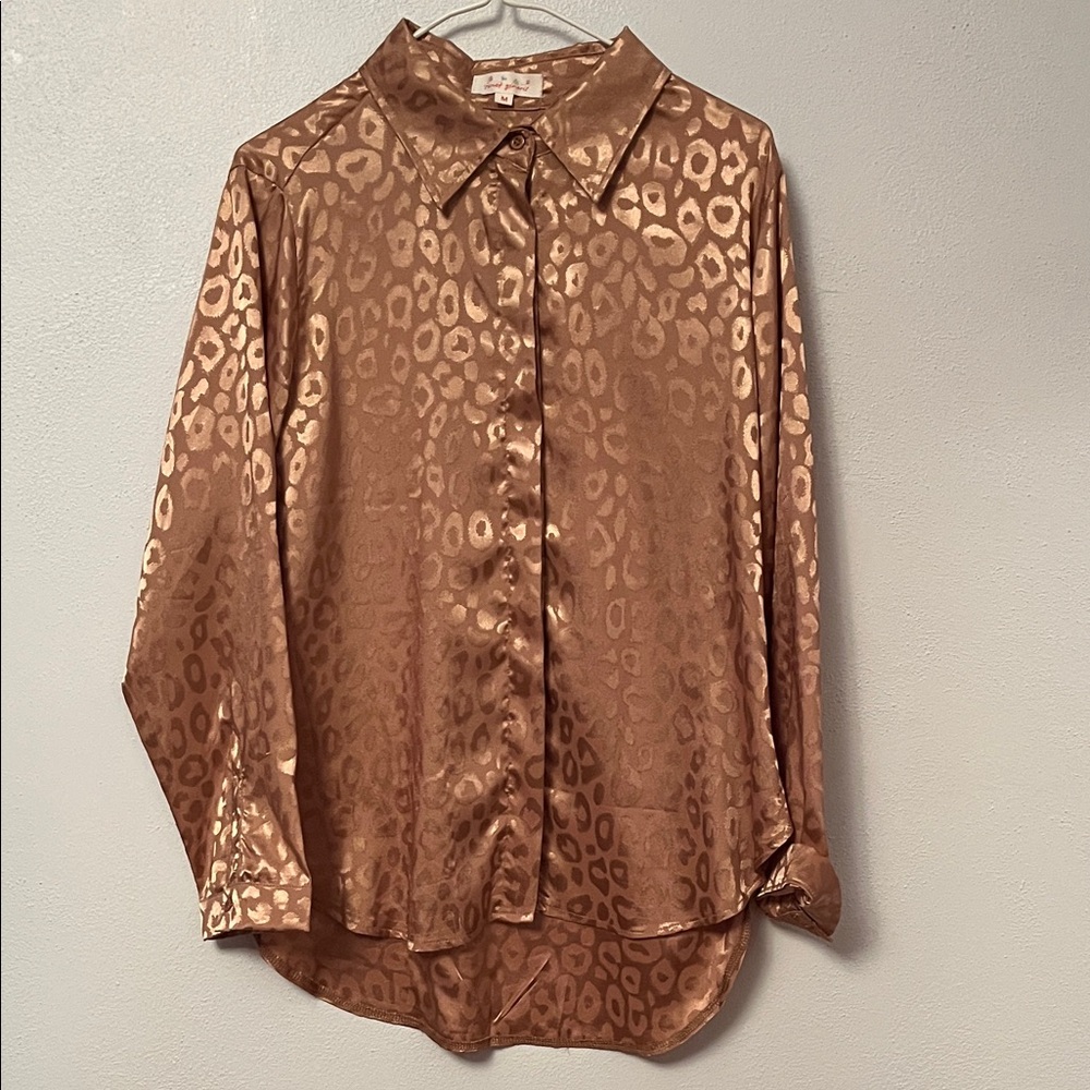 Leopard Print Button Down